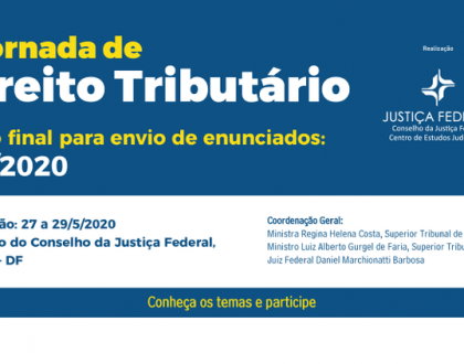 I Jornada de Direito Tributário - 27 a 29 de maio - Brasília
