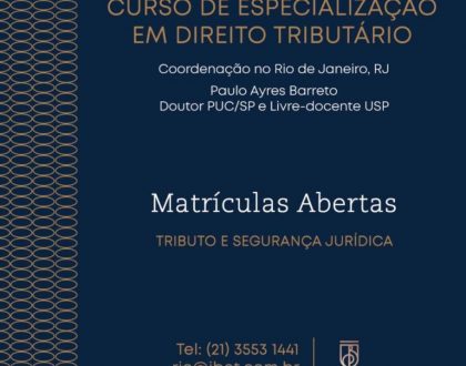 Curso de Especialização em Direito Tributário -  IBET