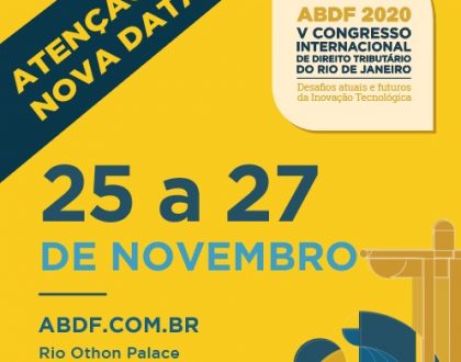 Nova data V Congresso Internacional de Direito Tributário do Rio de Janeiro