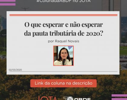 O que esperar e não esperar da pauta tributária de 2020?