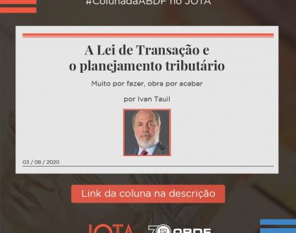 A Lei de Transação e o planejamento tributário