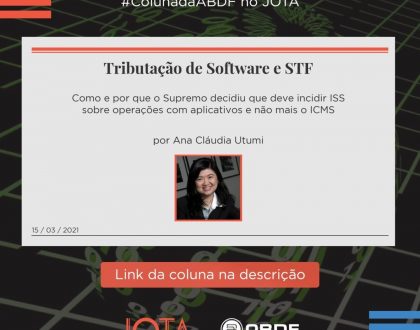 Tributação de Software e STF