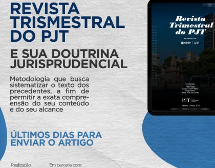 Sobre o método da Revista Trimestral do PJT: a “doutrina jurisprudencial”