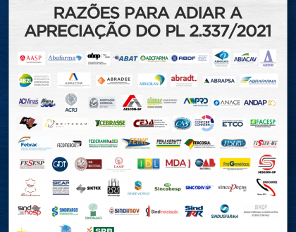 Entidades publicam terceiro manifesto contra o  2.337/2021