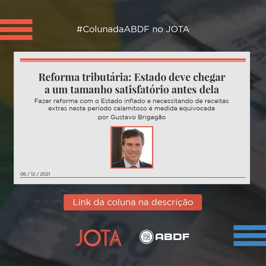 Reforma tributária: Estado deve chegar a um tamanho satisfatório antes dela