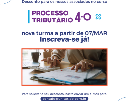 Taxlab lança curso "Processo Tributário 4.0"