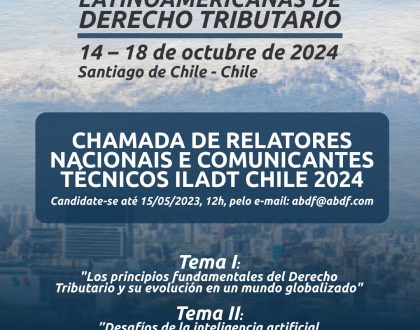 Chamada de relatores nacionais e comunicantes técnicos ILADT Chile 2024
