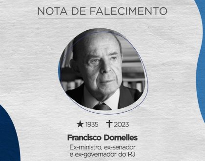 Nota de falecimento Ministro Francisco O. Neves Dornelles