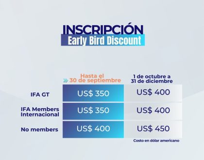 Early Bird estendido para o Congresso IFA Latam 2026 na Guatemala