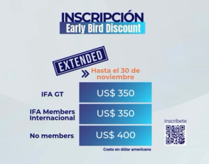 Early Bird estendido para o Congresso IFA Latam 2026 na Guatemala