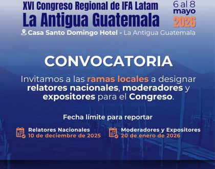 CONVOCATÓRIA ABERTA | IFA LATAM GUATEMALA 2026
