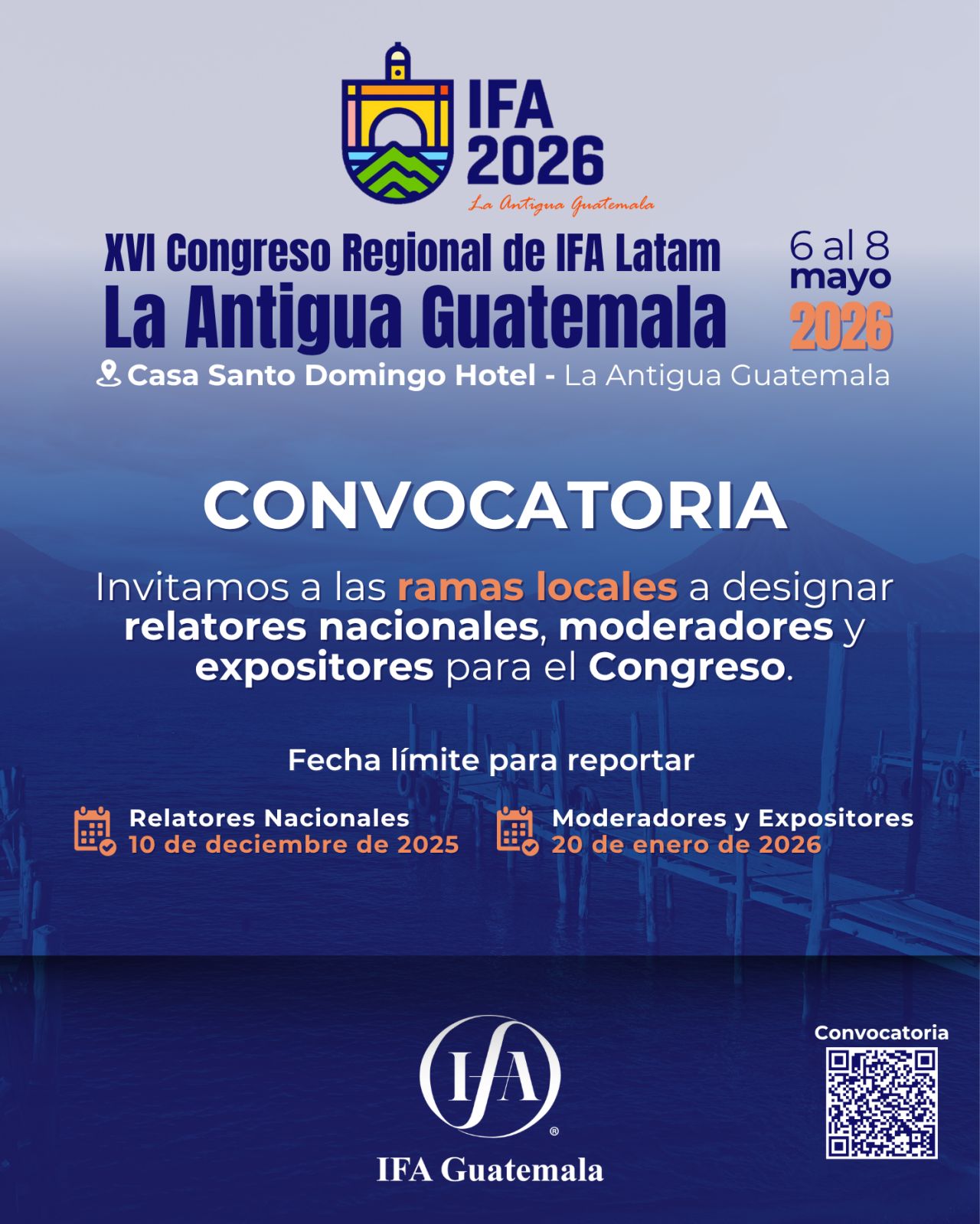 CONVOCATÓRIA ABERTA | IFA LATAM GUATEMALA 2026
