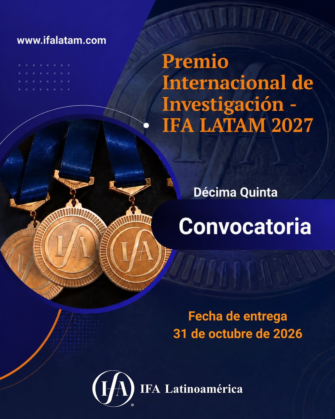 INSCRIÇÕES ABERTAS PARA O PRÊMIO INTERNACIONAL DE PESQUISA IFA LATAM 2027