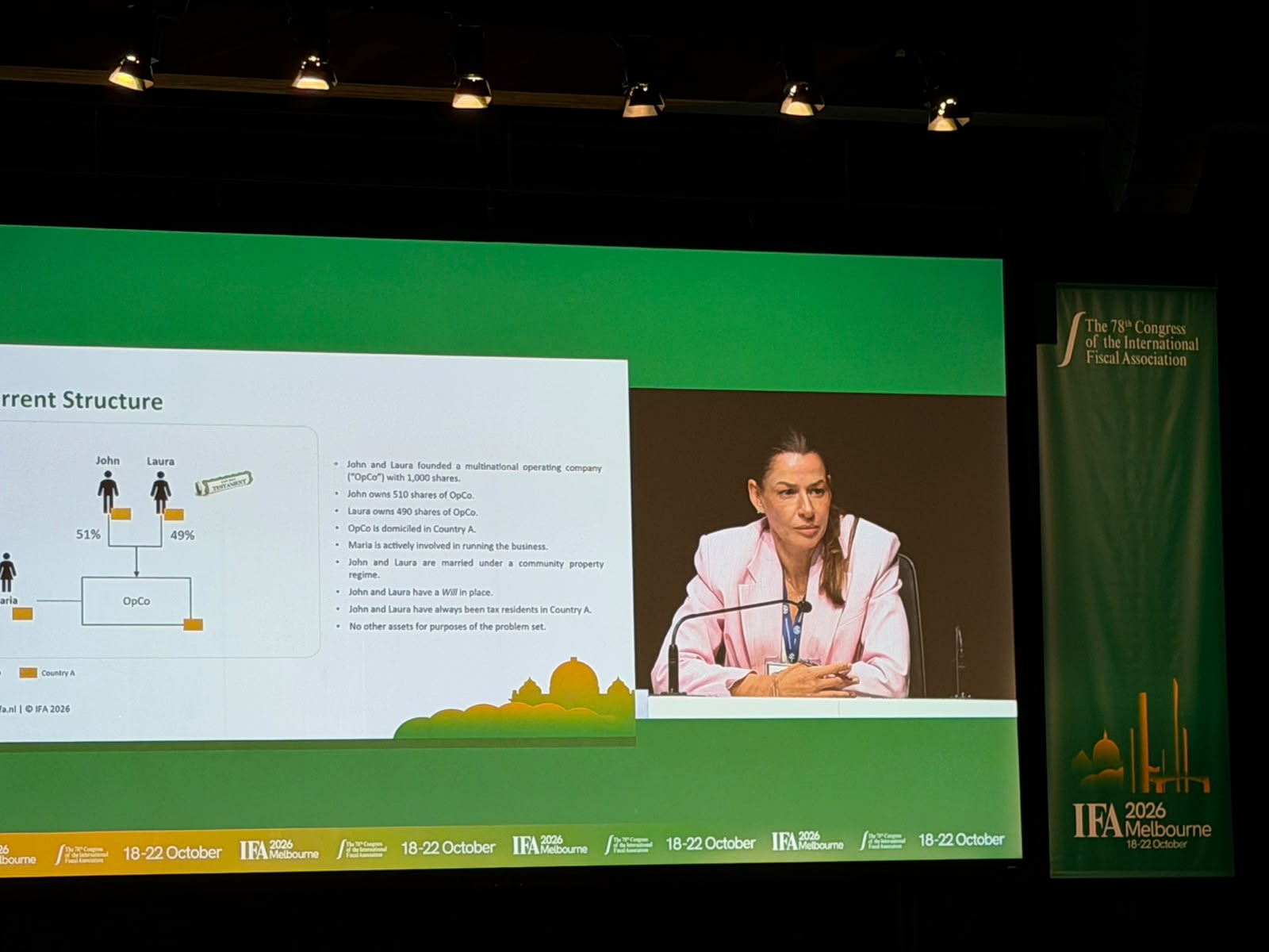 Andrea Bazzo Lauletta no Seminário F do 78º Congresso da IFA