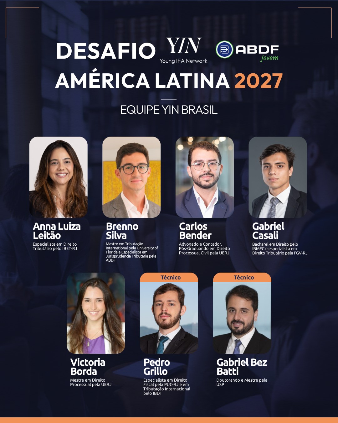 Equipe YIN Brasil no Desafio YIN América Latina 2027